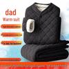 Men's Cozy Winter Underwear Set: Velvet-Lined Cardigan Jacket, Autumn Long Johns for Dad & Grandpa