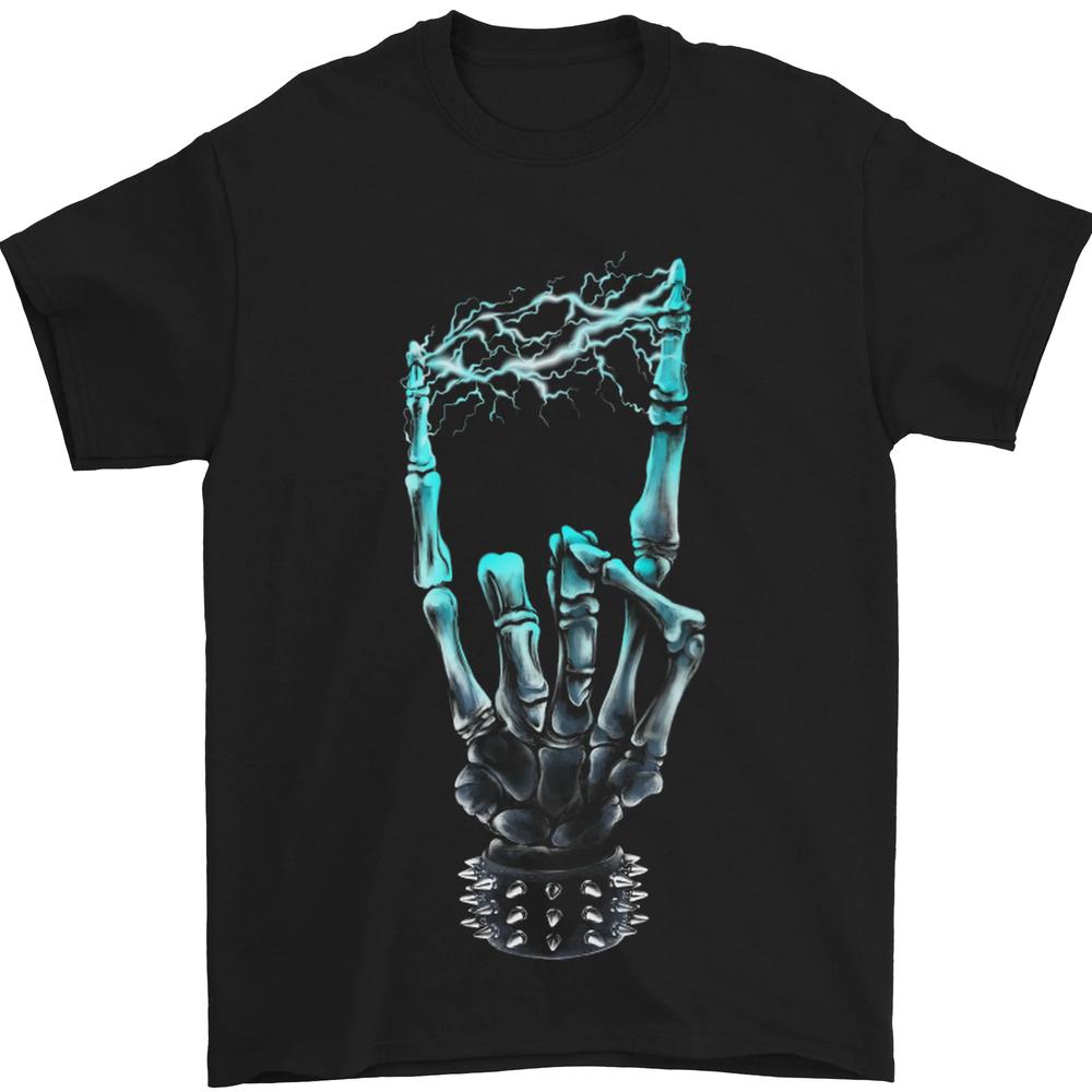 Electric Rock Music Hand Guitar Heavy Metal Unisexs TShirt 100 Cotton S