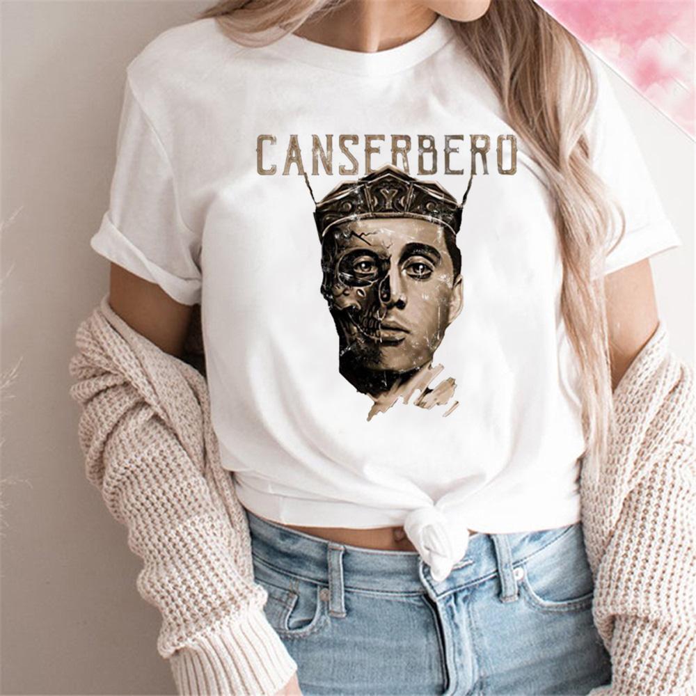 Canserbero T-Shirt Damen Designer Grafik Sommer T-Shirt weiblich Manga 2000er Kleidung