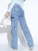 European-American Fashion Women's Stretch Washed Casual Denim Pants