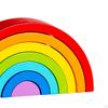 Wooden Rainbow Stacker Arch Bridge Playset Stacking Toys for Activity Boy