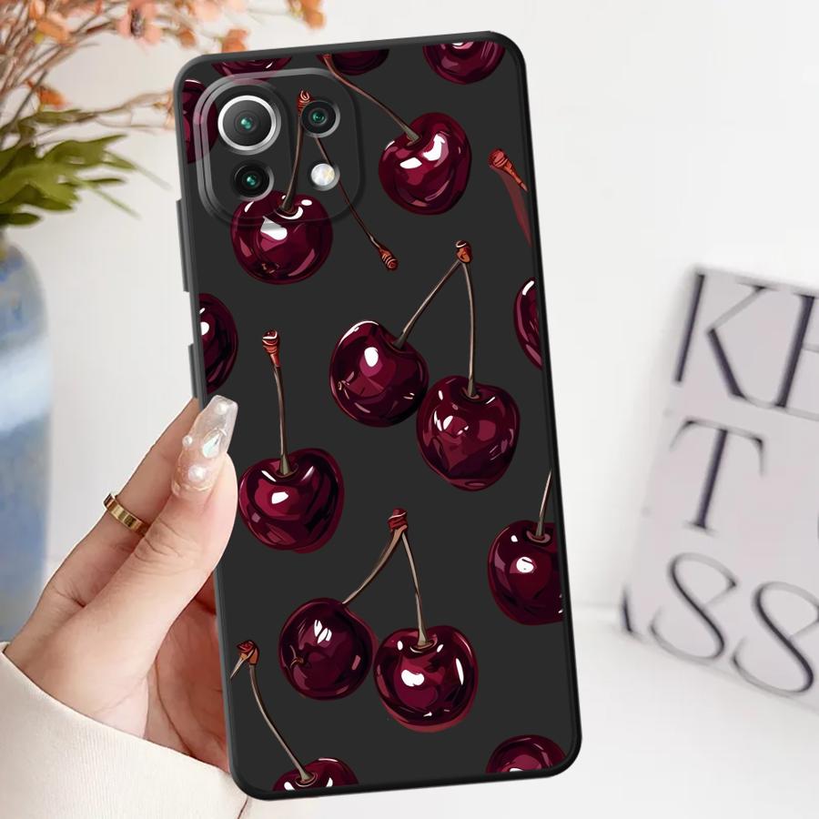 

Fruit Cherry Funda Phone Cover Case for Xiaomi Mi 12X 12T Pro 11T 11 14 12 13 Lite 10T Xiaomi 13 Pro