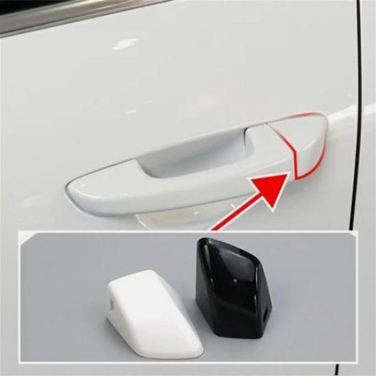 Black White Exterior Front Door Handle Key Hole Cover for Porsche Cayenne 11-17