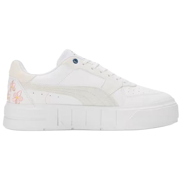 Puma Cali Court Embroidery - Vapor Grey Women Sneakers White 398828-02