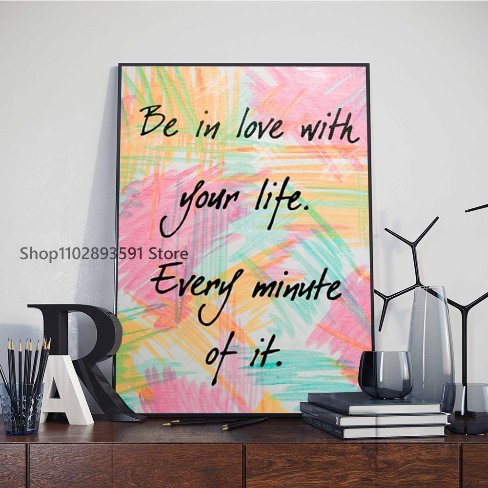 1pc Modern Be Kind and Love Always   Poster Paper Print Home Bedroom Entrance Bar Cafe Art Painting Decoration