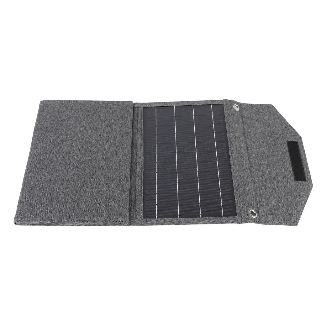 Cargador de Panel Solar Plegable 80W Portátil para Exteriores, Camping, Senderismo, Impermeable, Monocristalino