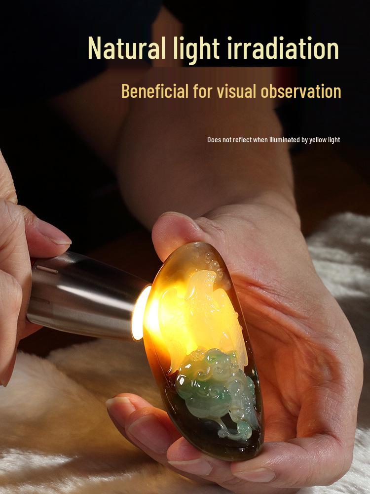 365nm Ultraviolet Light: Jadeite Identification, Banknote Verification, and Jewelry Anti-counterfeiting Flashlight