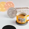Silent Coasters Silicone Tea Cup Mat Withstand Temperatures Up To C Yellow