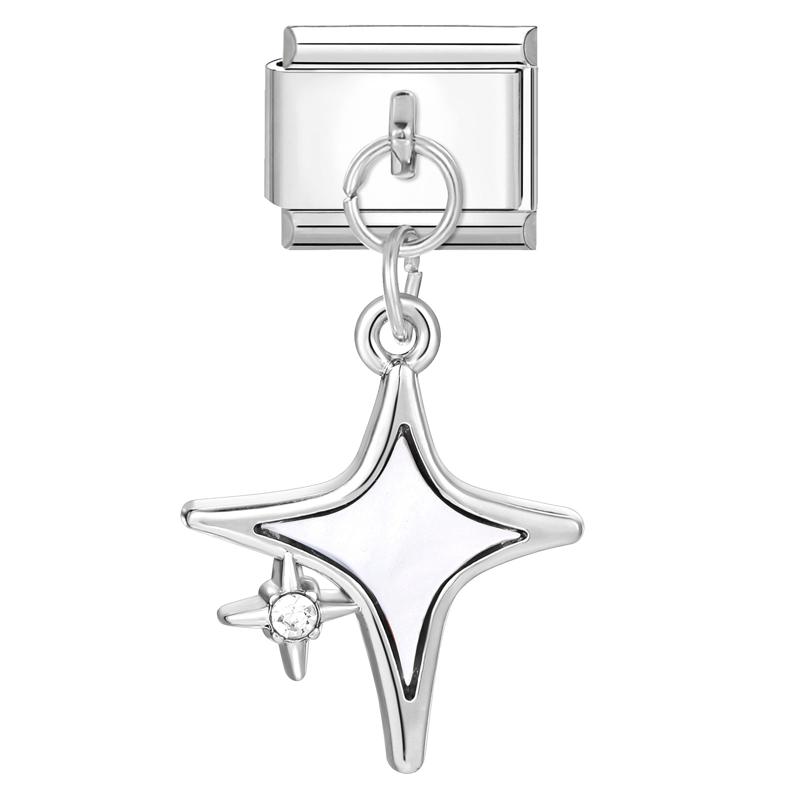 Fashion Magic Wand Heart Sun Baseball Rugby Pendant Italian Charm Link Fit 9mm Stainless Steel Bracelet DIY Making for Men Women