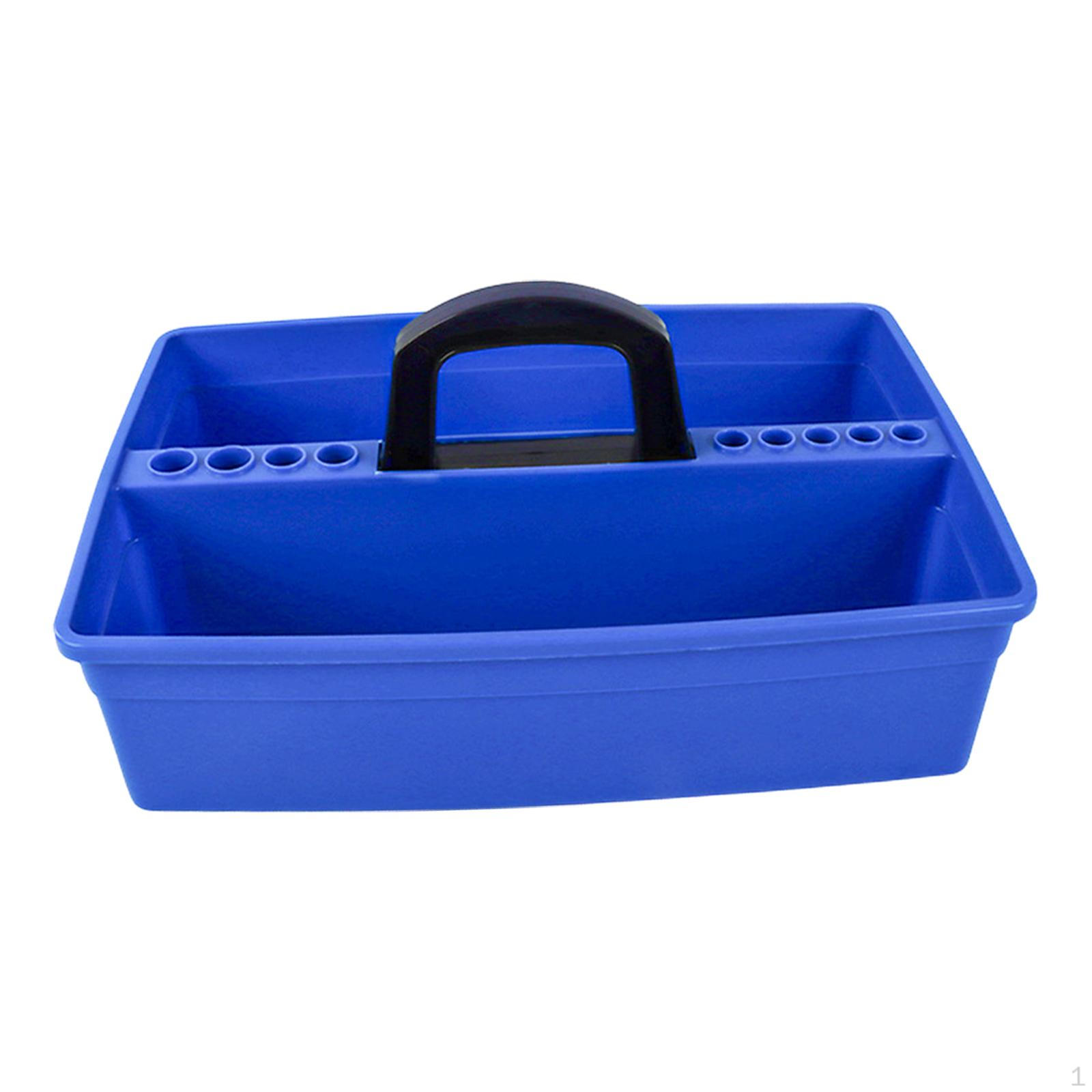 

Cleaning Supply Box Shower Tote 2 Compartment Household Tools Organizer Tool Storage Baskets for