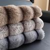 Premium Rabbit Plush Sofa Cushion Winter Thickened Non-Slip Seat Cushion  New All-Inclusive Leather Sofa Cover Cover Towel