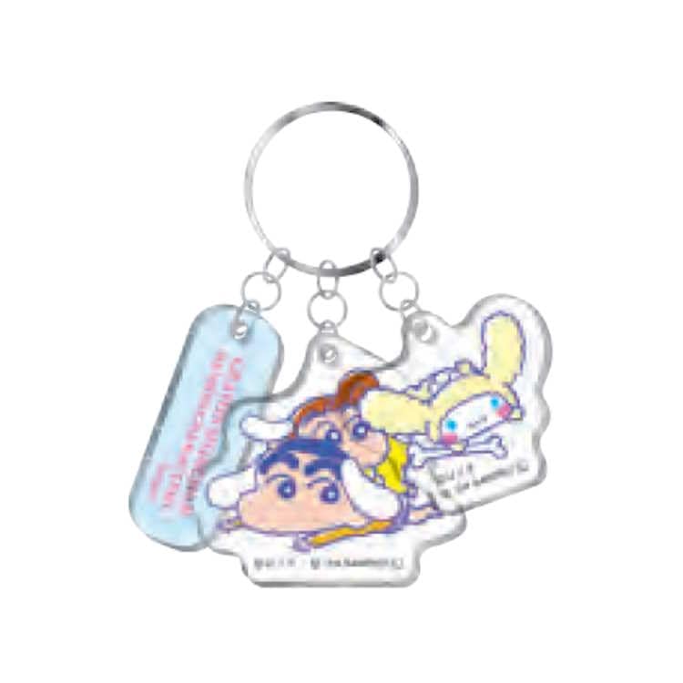 

Crayon x Sanrio Characters Keychain Acrylic B Pattern S8347760 [Sunstar Stationery] Shin-chan