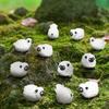 Mini 20 Piezas Figuras de Ovejas Miniatura Pequeñas Ovejas Mini Plástico Ovejas Resina Figura Para Jardín de Hadas Decoración de Paisaje Micro