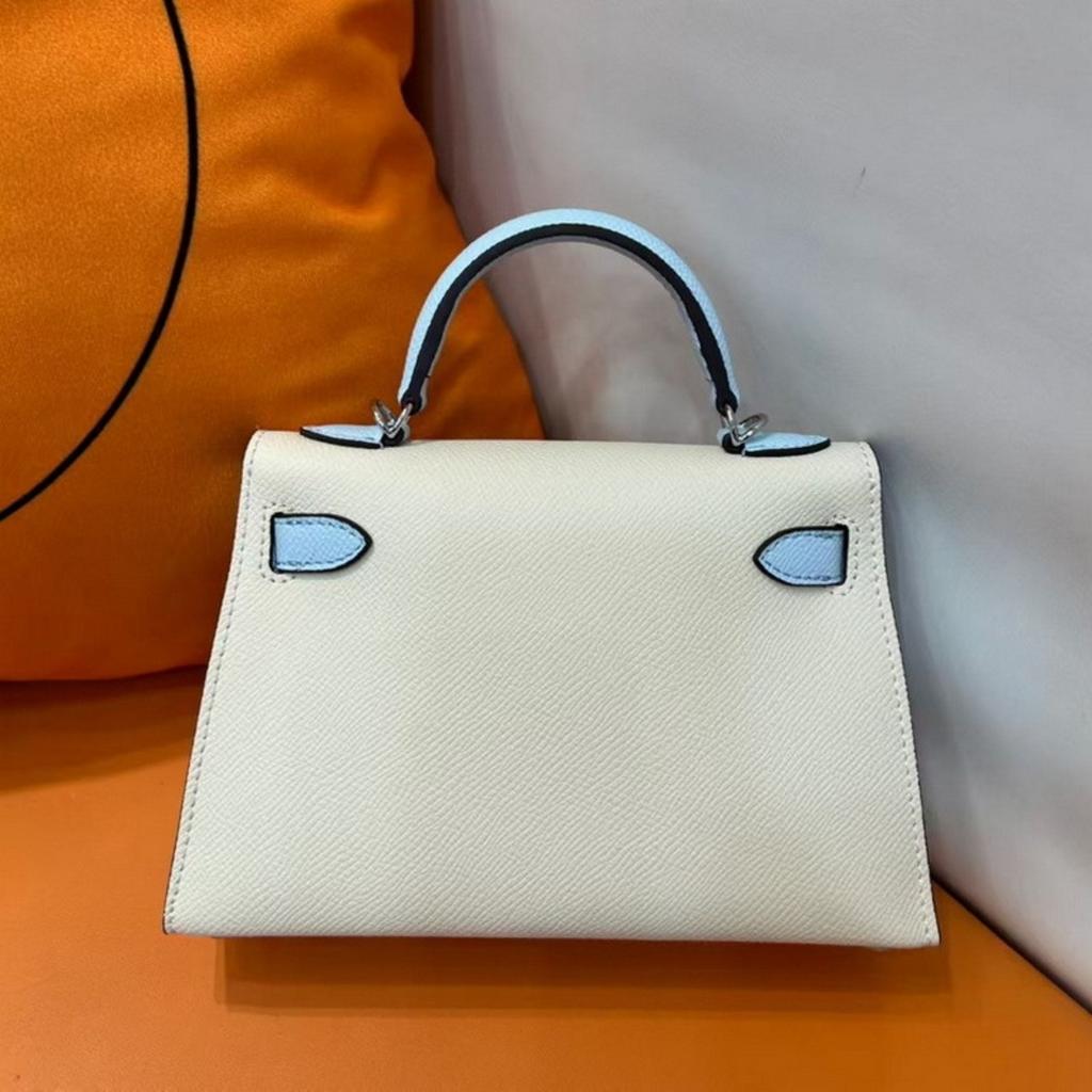 2025 Neue Leder Damen Tasche Kai-Li Tasche Palmenmuster Farbkombination Handtasche Umhängetasche Schrägband Mode Mini Kleine Tasche