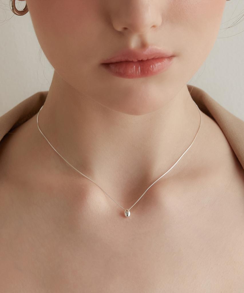 Tatiana (Silver 925) Egg Ornament Necklace Nz2130