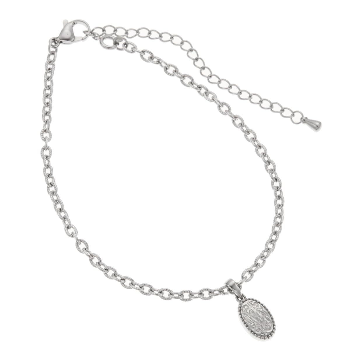 

Хірургічна нержавіюча сталь, гавайська ювелірна монета Milgrain 2way bracelet [Piena] для жінок (Срібло) срібний