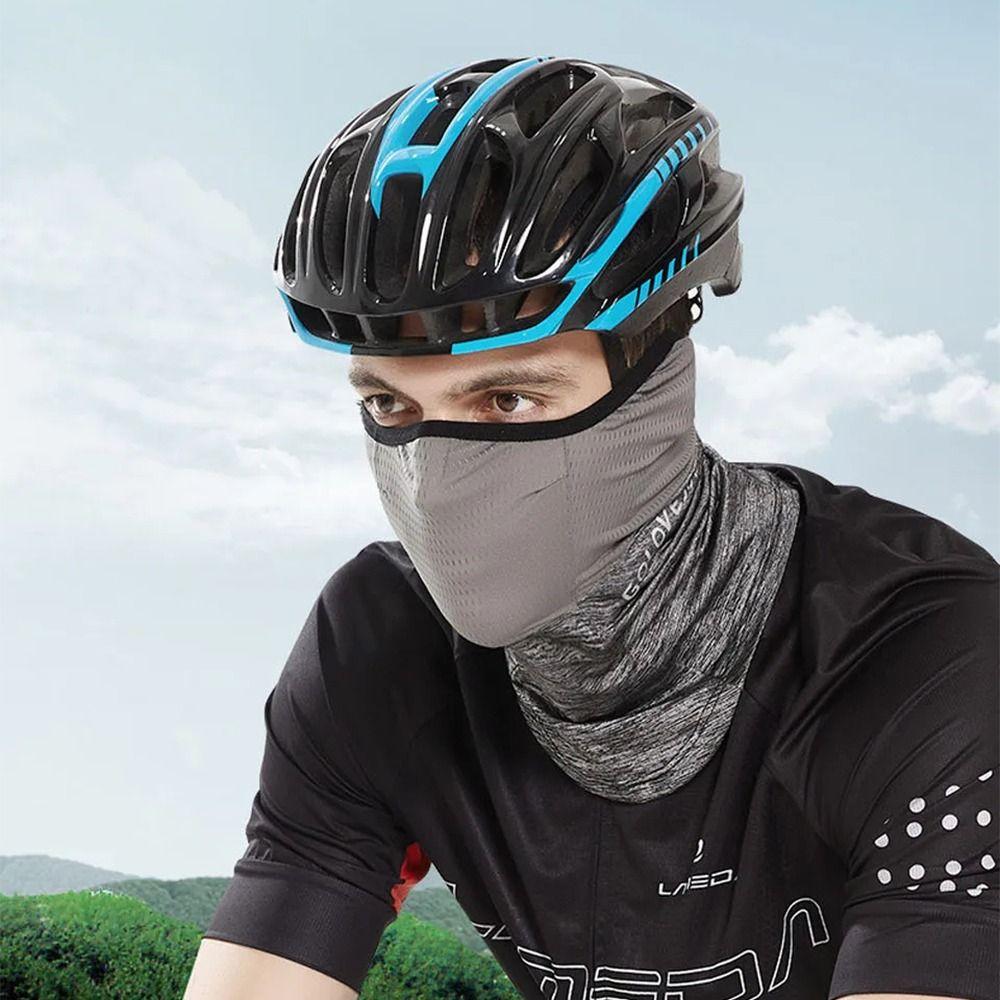 Quick-drying Ice Silk Scarf Breathable Cycling Mask Sun Protection Mask  For Men Women