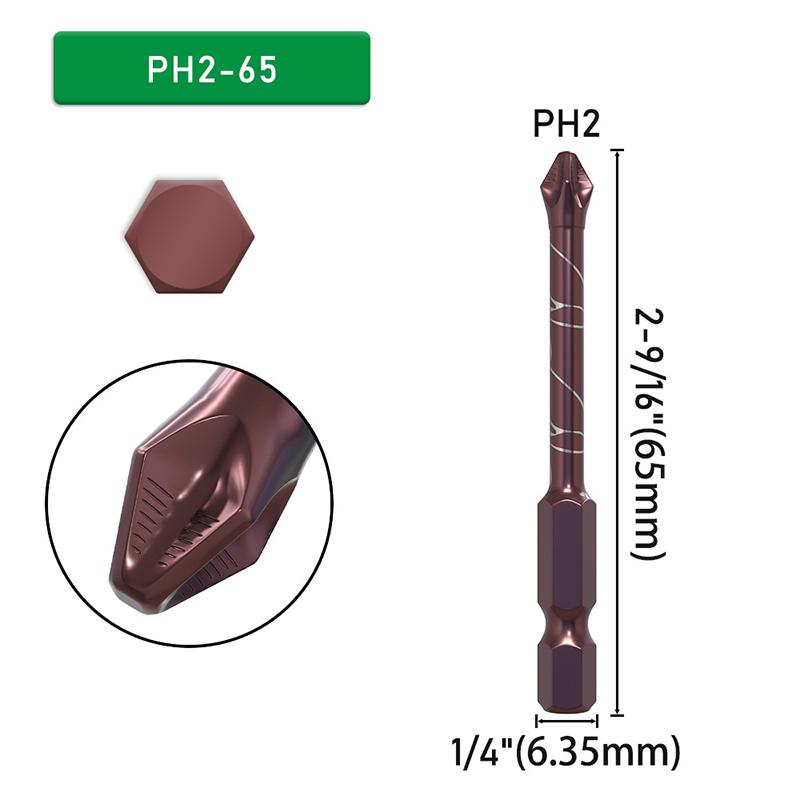 S2 Anti-Skid Screw Batch Special Wear-Resistant Hexagonal Bit Set Screwdriver Bit Tool Accessories