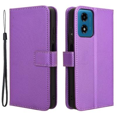 Flip Case for Motorola Moto G24 / G24 Power / G04, Wallet Smart Magnet, Purple