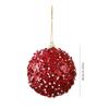 3 Stück 8cm Weihnachtsglitzerkugeln Neujahr DIY Weihnachtsbaum Hängeanhänger Gold Glitzernd Funkelnde Kugelanhänger Partyornamente