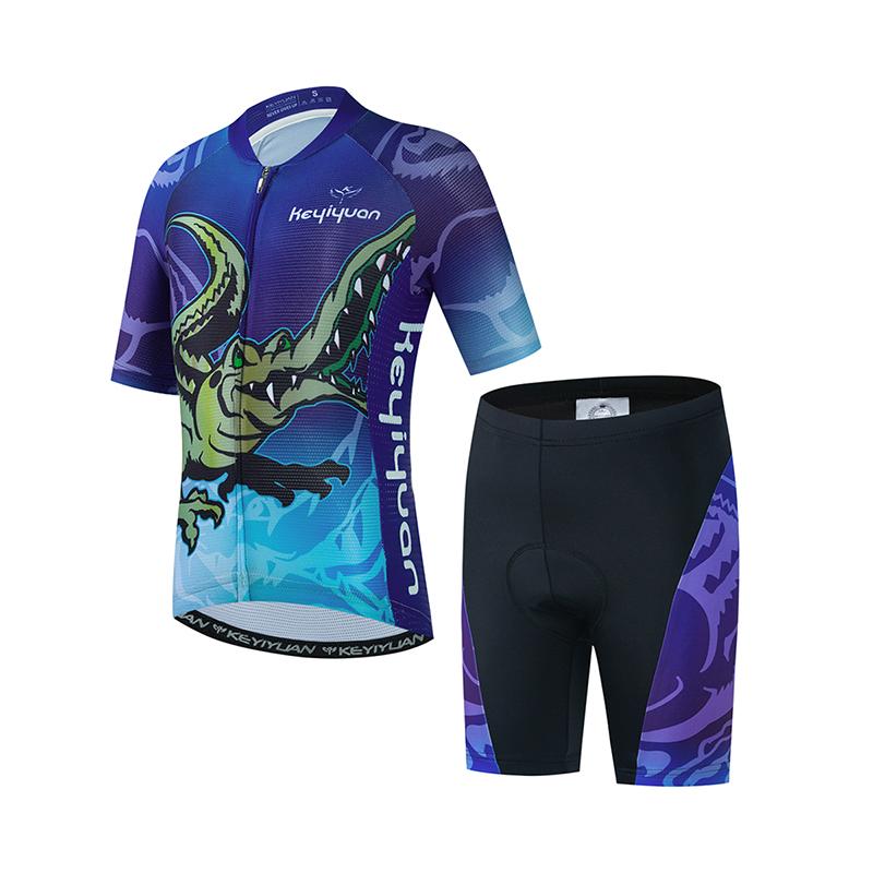 2026 Summer Breathable Cycling Suit Set Boy Girl Short Sleeve Bike Clothing Child Bicycle Wear Mtb T-shirt Abbigliamento Ciclismo