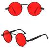 Retro Men Alloy Punk Sunglasses Colorful Round Metal Frame Women Fashion Sun Glasses UV400 Eyewear Round Oculos De Sol