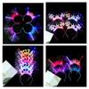 Letter 2024 Happy New Year Headband Plastic New Year Headdress LED Glow Headpiece  New Year Gift