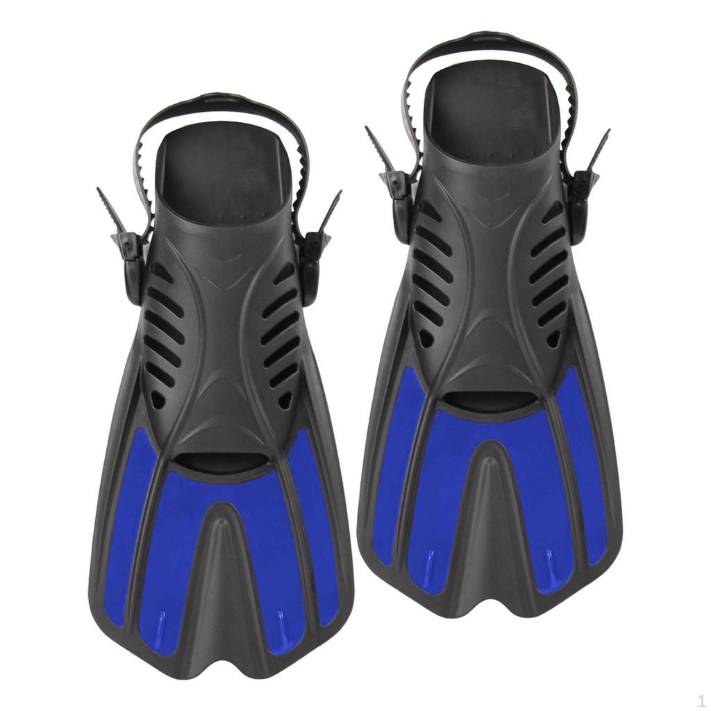 2Pcs Adjustable Diving Open Heel Swimming Gear Equipment Shoe Foot Flippers for Water Sports