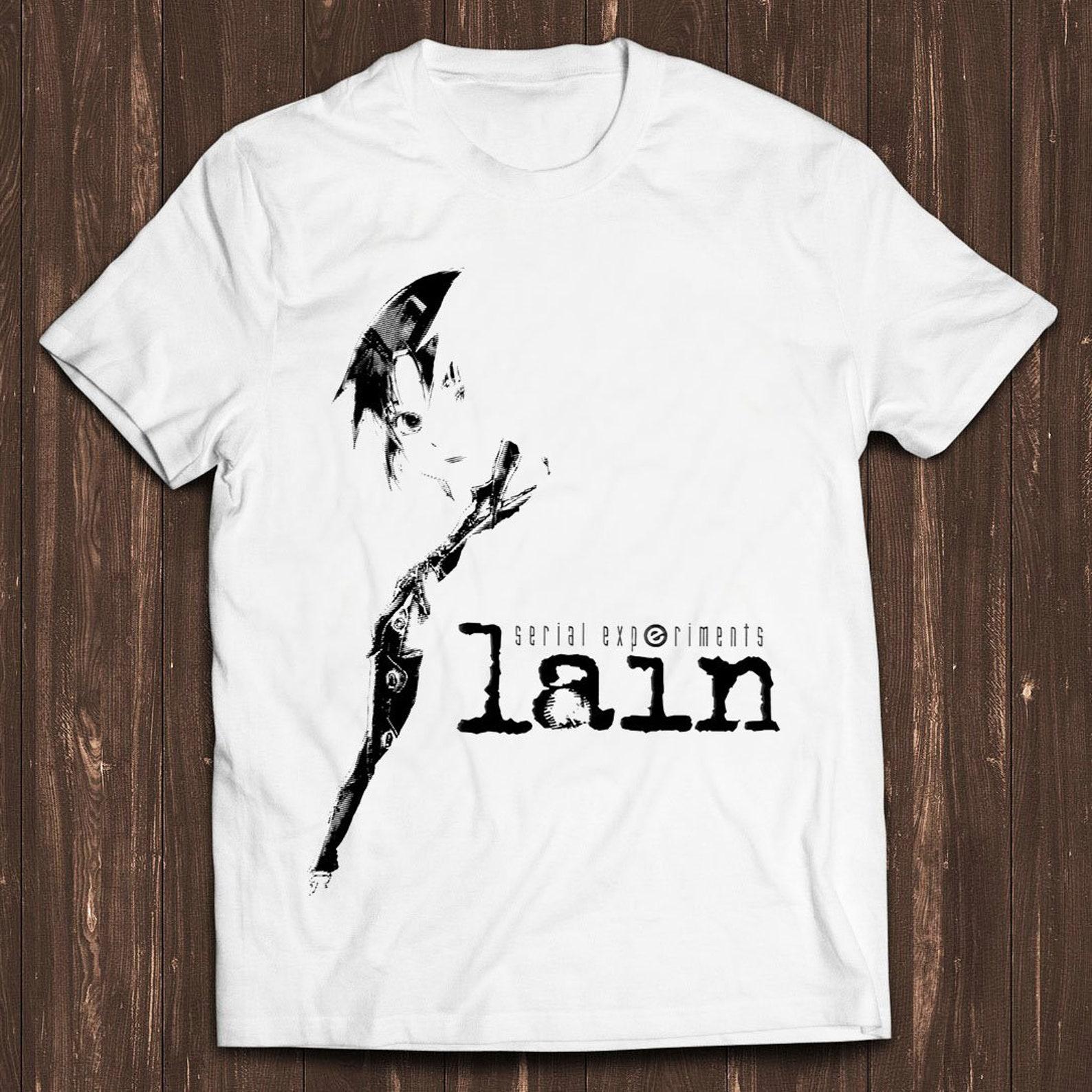 Serial Experiments Lain Computer Japanese Manga Anime Meme Gift Funny Unisex Gamer Cult Movie Music T Shirt C879 S