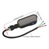 2PCS Motorcycle LED Turn Signal Lamp Color Projection Lamp Waterproof Led Ambient Turning Light High-Bright Warning Light 12V