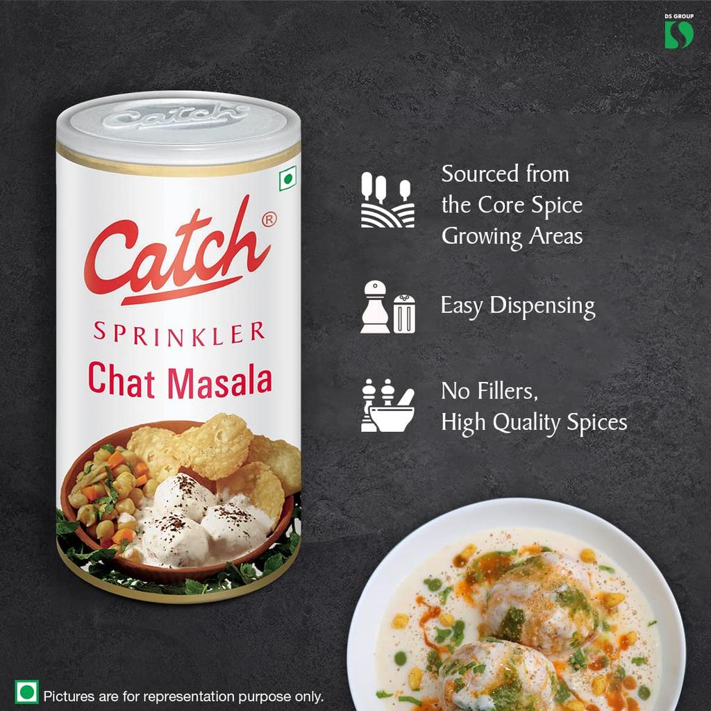 Catch Chat Masala Sprinkler 100g Pack Of 2 Vegetable Seasoning Mix For Flavorful Snacks Salads And Indian Dishes