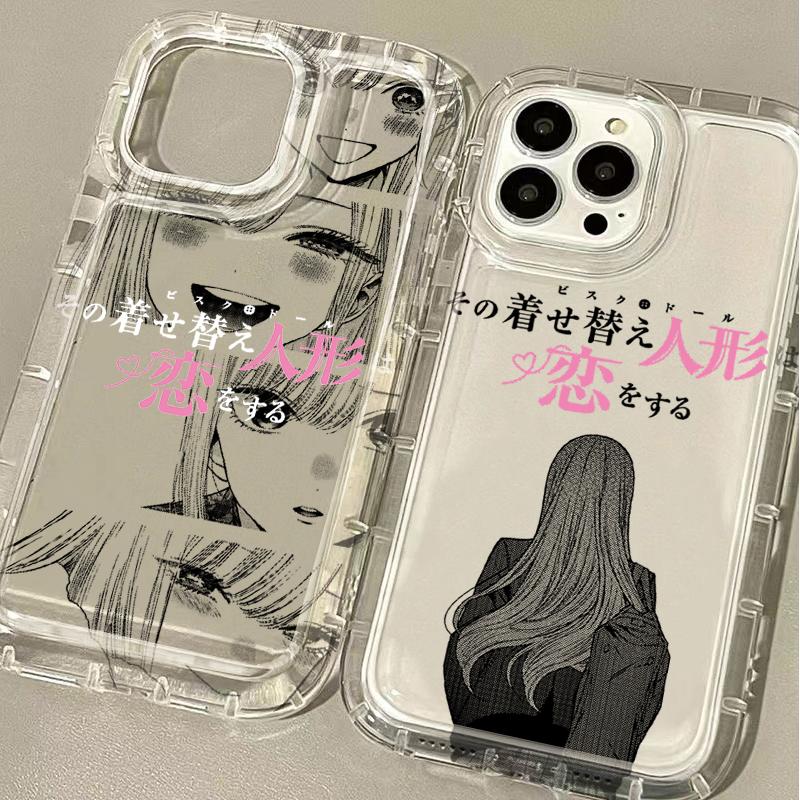 Cute Animal Female Lead Kitagawa Marin Case For iPhone 16 15 14 13 12 11 Pro Max Plus 7 8 Plus XR X XS SE 2020 Silicone Etui