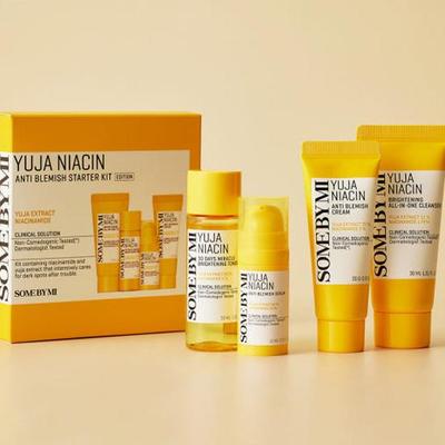 Yuja Niacin Leke Karşıtı Başlangıç Seti (Temizleyici+Tonik+Serum+Krem) (3 Seçenek)