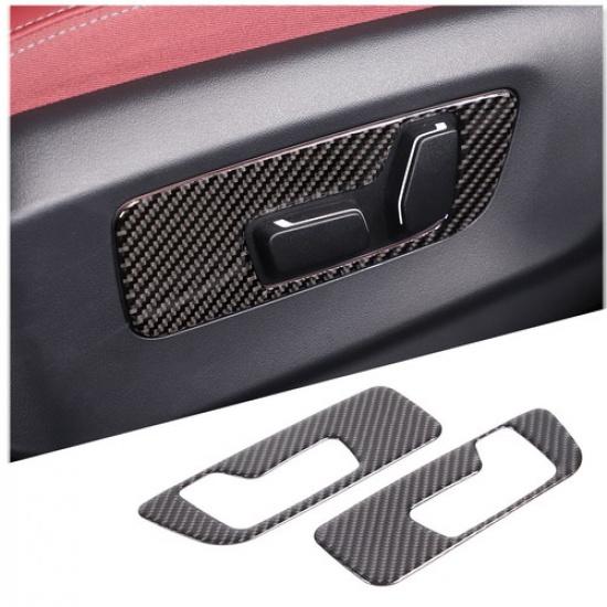 Carbon Fiber Seat Adjustment Switch Panel Sticker For BMW 5 Series G60 I5 2024+