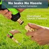 Garden Hose Quick Connector, Solid Brass 3/4 Inch GHT Thread Garden Quick Connect Kit