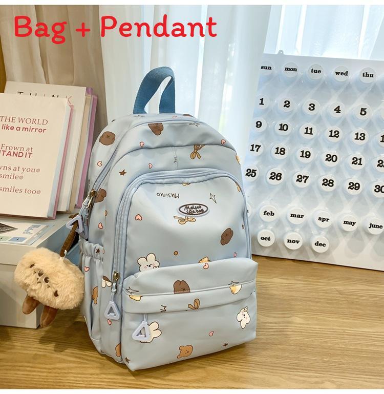 Girl School Backpack With Nylon Material And Laptop Compartment For Education Use