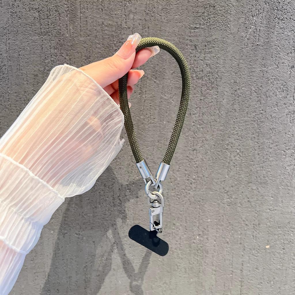 Popular Mobile Phone Lanyard Strong 8mm Nylon Rope Wrist Portable Keychain Bag Pendant Anti-loss Short