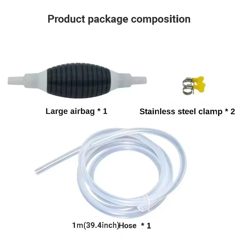 Multifunctional Liquid Vacuum Cleaner Hand Pump Petrol Pump Transfer Pump Fuel Pump Metal Hose Clamp Leakproof Oil Water Diesel