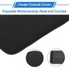 Center Console Cushion Pad with Storage Pockets 12.2"x7.87" Center Console Cover Thin Armrest Seat Box Cover Faux Leather Black