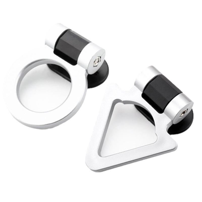 Auto Styling Anhängerhaken Aufkleber Dekoration Auto Auto Hinten Vorne Anhänger Simulationsringe Abschlepphaken ABS