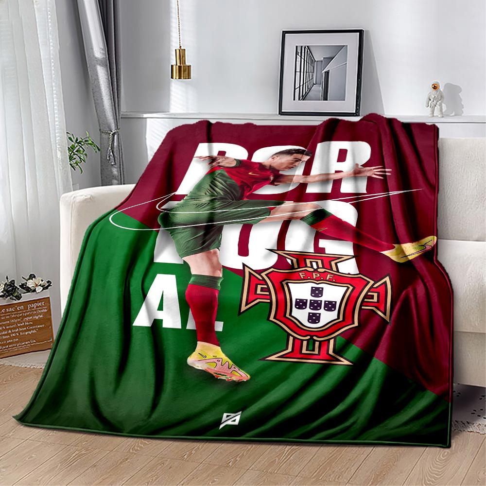Ronaldo's Soccer Legacy Blanket Soft & Cozy Suitable for Sofa Bed Bedding Four Seasons Universal Warmthful Decor