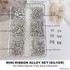 Approximately 150 Pcs DIY Manicure Nail Charms Gold Silver Color Nail Art Decorations