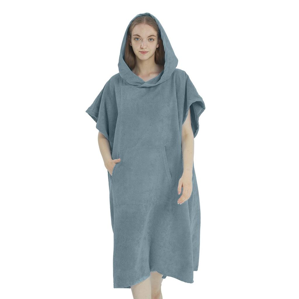 Microfiber Hooded Cloak Bath Towel, Quick-Drying, for Diving, Swimming, Beach, Surfing, Unisex Changing Robe For Adults