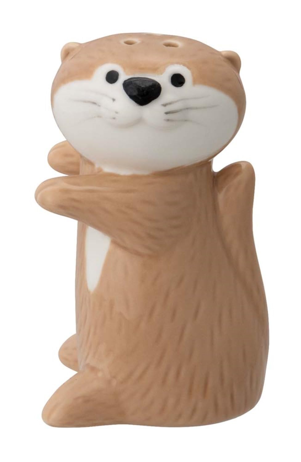 

Decore Corporation Otter Condiment Container Latte Pepper W4 Size Approx. D3.8 H7.2 KW-38304