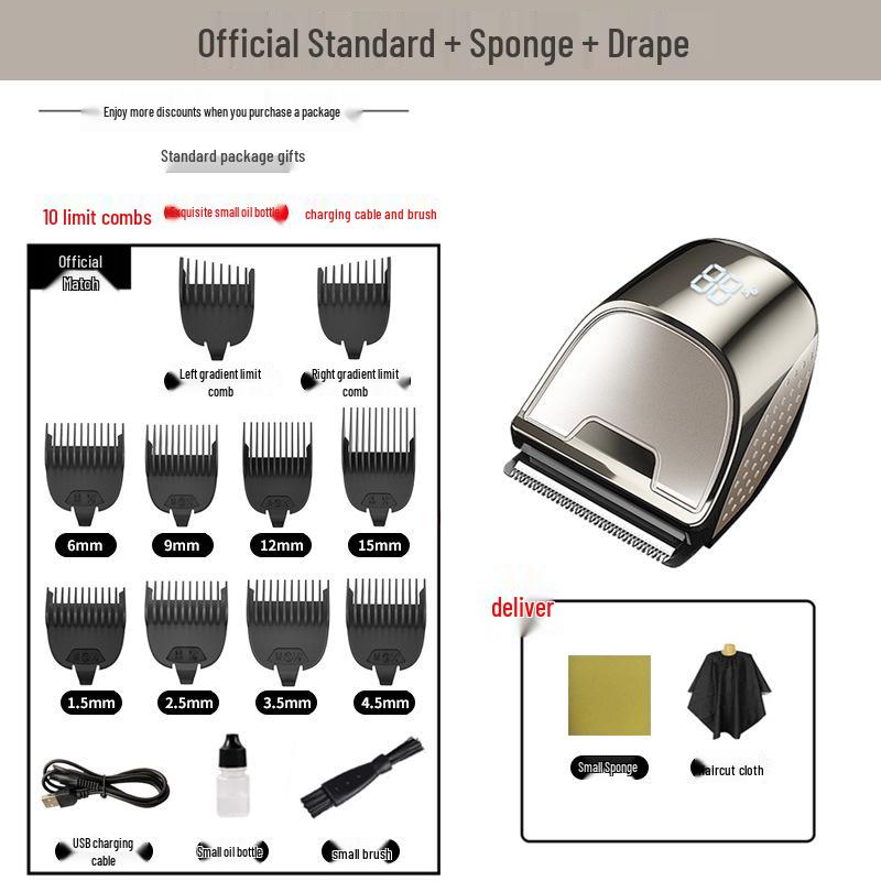 Men's Electric Haircutting & Thinning Clipper for Easy Self-Cuts At Home