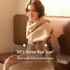Women's Luxury 100% Wool Autumn Winter Shawl Scarf