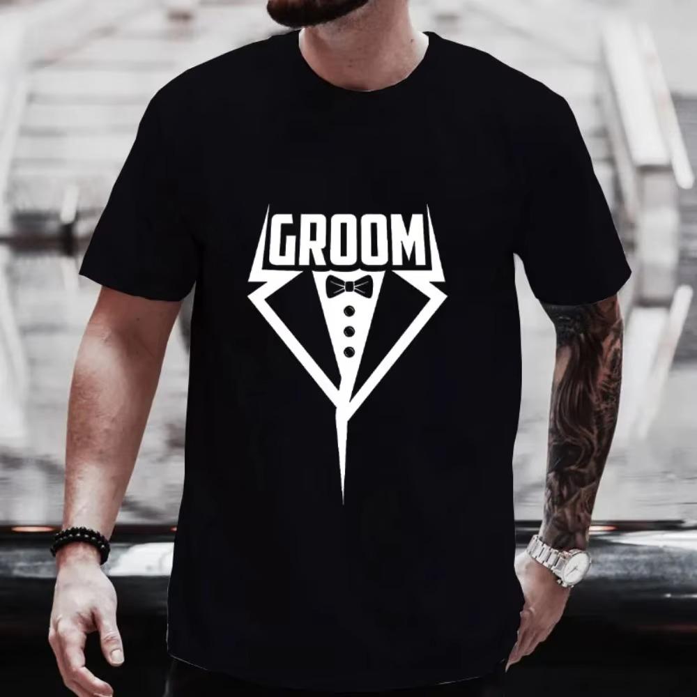 2024 Team Groom Squad Tees Fashion Graphic Single Farewell Party T-shirt Future Wedding Blouses Bachelor Stag Party Evg Tops