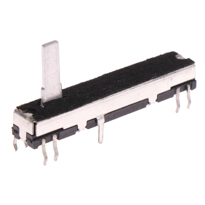 1ks 45 mm posuvný potenciometr Stereo kanál B10K Osa posuvný zdvih 30 mm
