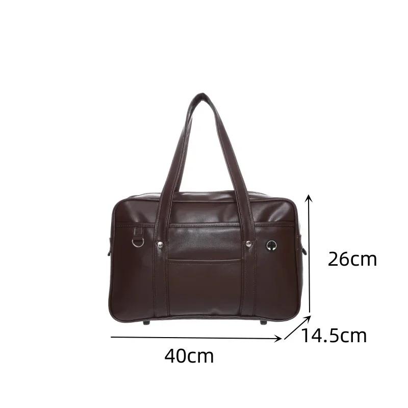 Japanische zweidimensionale Schülerin JK Uniform Tasche Mädchen PU Schulranzen COS verschleißfeste wasserdichte One-Shoulder Messenger Handtasche