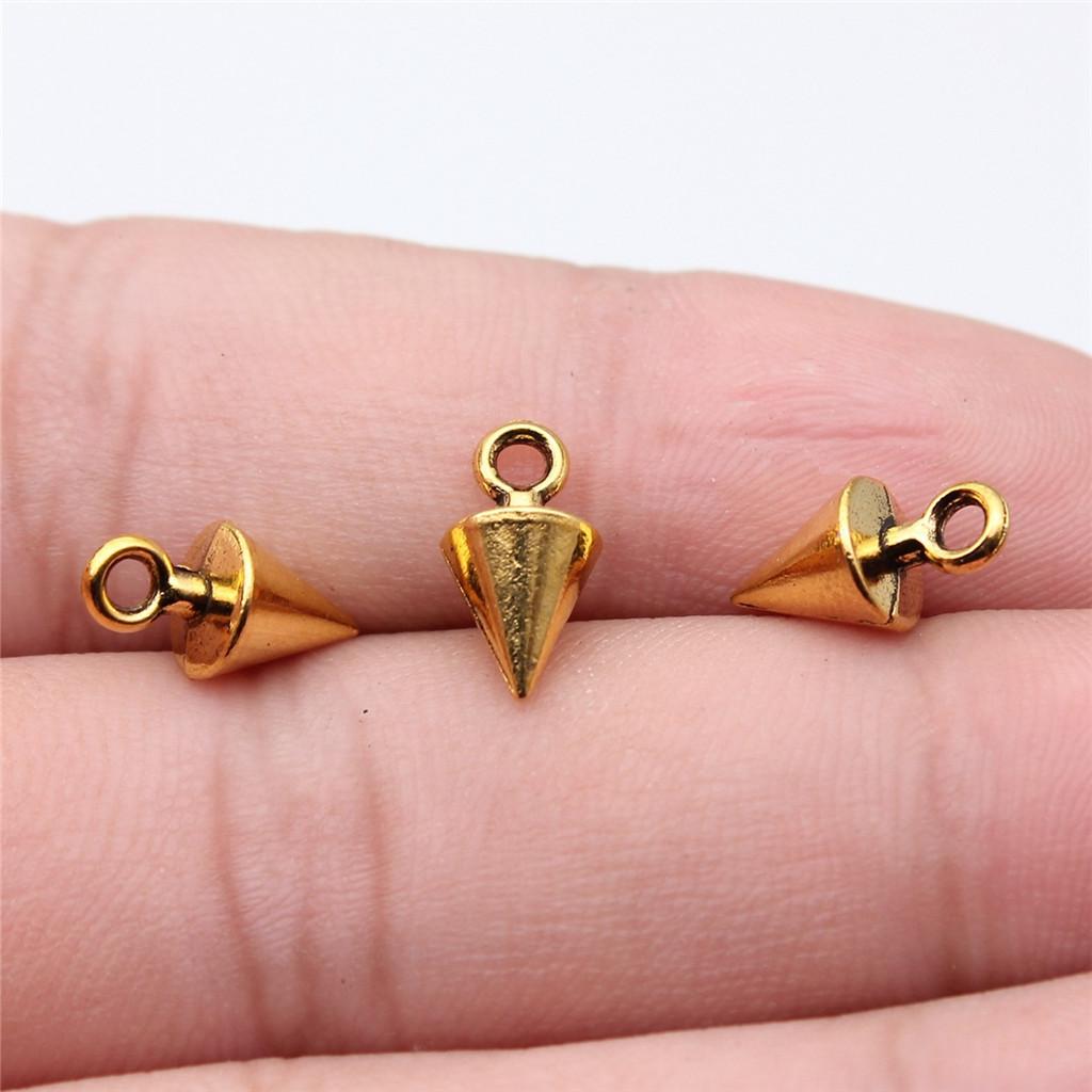 Accessories Parts Cone Shape Pendant End Beads Vintage Jewelry Supplies SA051